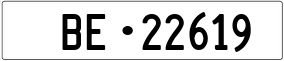Truck License Plate